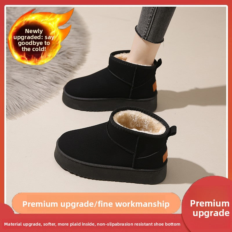 Thick Sole Winter Snow Boots with Plush Lining
