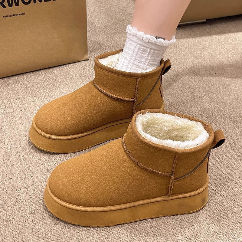 Thick Sole Winter Snow Boots with Plush Lining