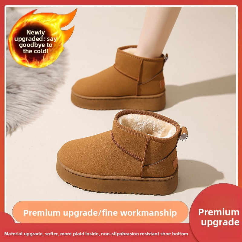 Thick Sole Winter Snow Boots with Plush Lining