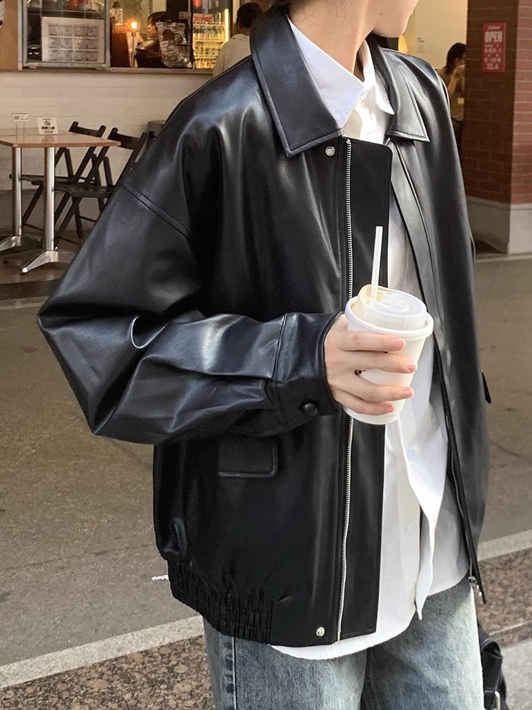 PU Imitation Leather Jacket