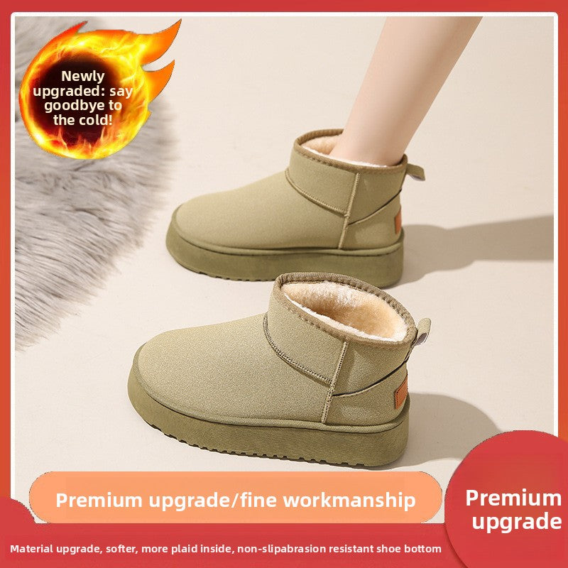 Thick Sole Winter Snow Boots with Plush Lining