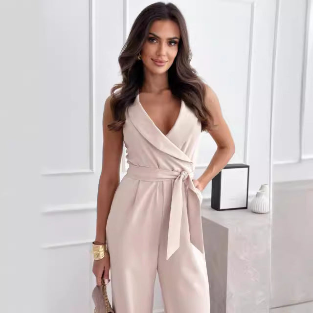High-waisted business dress pants