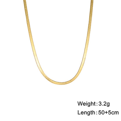 Stainless Steel Snake Bone Chain Necklace