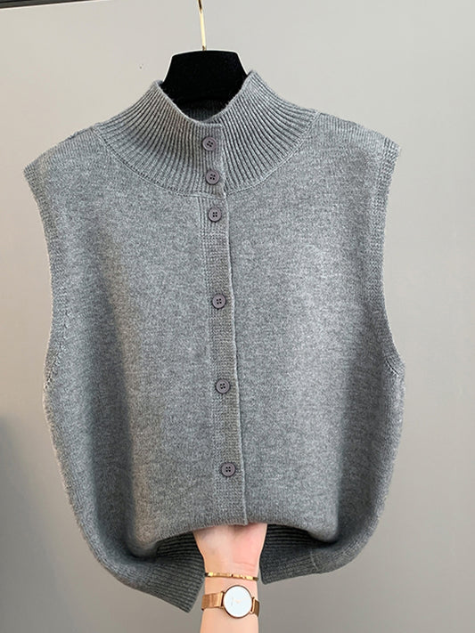 Double-Sided Knit Vest