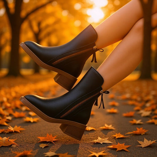 Mid-Calf Side Zipper Women Boots
