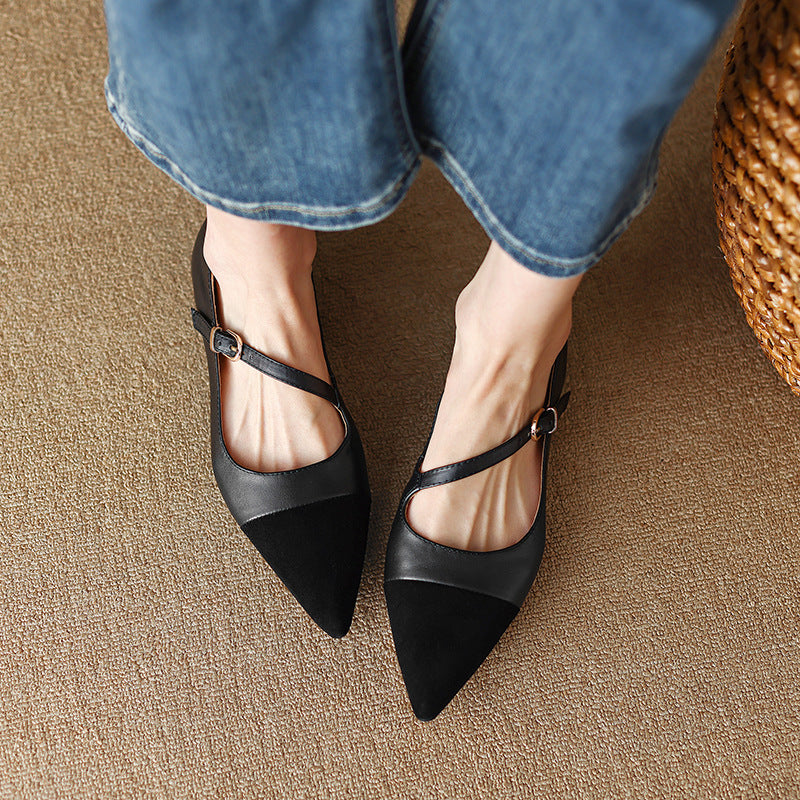 Retro Buckled Flats