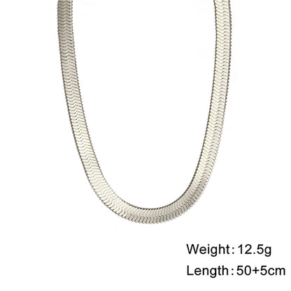 Stainless Steel Snake Bone Chain Necklace
