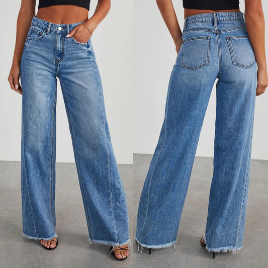 Loose-leg jeans