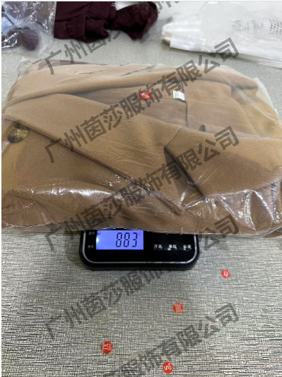 Womens Woolen Double-Breasted Coat