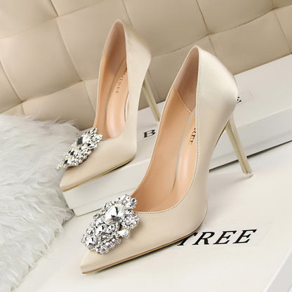 Rhinestone stiletto heels