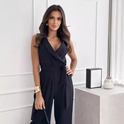 High-waisted business dress pants