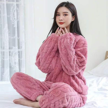 fleece pajamas set