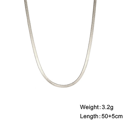 Stainless Steel Snake Bone Chain Necklace