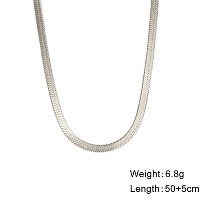Stainless Steel Snake Bone Chain Necklace