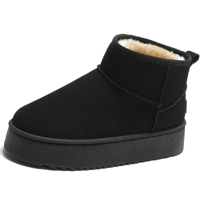 Thick Sole Winter Snow Boots with Plush Lining
